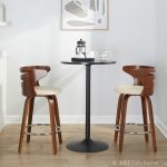 Cosini 26 Mid-Century Modern Walnut Counter Stools (Set of 2) 14 Cosini 26 Mid-Century Modern Walnut Counter Stools (Set of 2)