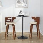 Cosini 26 Mid-Century Modern Walnut Counter Stools (Set of 2) 15 Cosini 26 Mid-Century Modern Walnut Counter Stools (Set of 2)