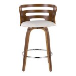 Cosini 26 Mid-Century Modern Walnut Counter Stools (Set of 2) 21 Cosini 26 Mid-Century Modern Walnut Counter Stools (Set of 2)