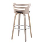 Cosini 30 Mid-Century Modern Barstool Light Grey/Black (Set of 2) 19 Cosini 30 Mid-Century Modern Barstool Light Grey/Black (Set of 2)