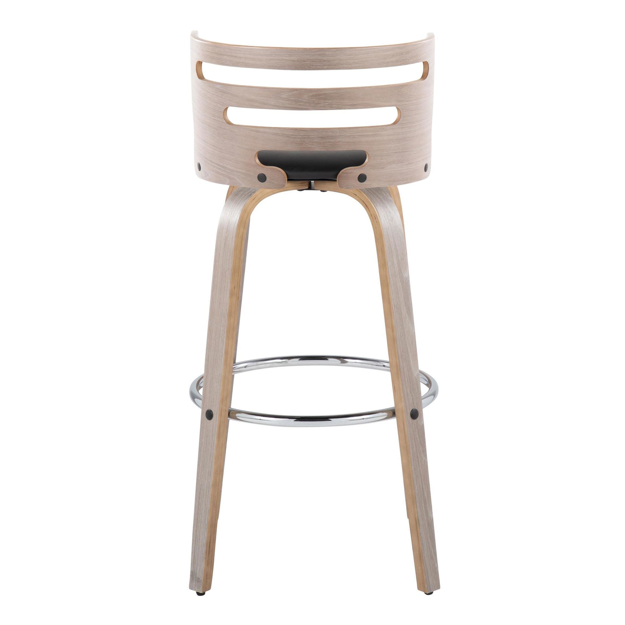 Cosini 30 Mid-Century Modern Barstool Light Grey/Black (Set of 2) 9 Cosini 30 Mid-Century Modern Barstool Light Grey/Black (Set of 2) - Image 9