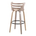 Cosini 30 Mid-Century Modern Light Grey Barstool (Set of 2)