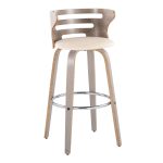Cosini 30 Mid-Century Modern Light Grey Barstools (Set of 2) 17 Cosini 30 Mid-Century Modern Light Grey Barstools (Set of 2)