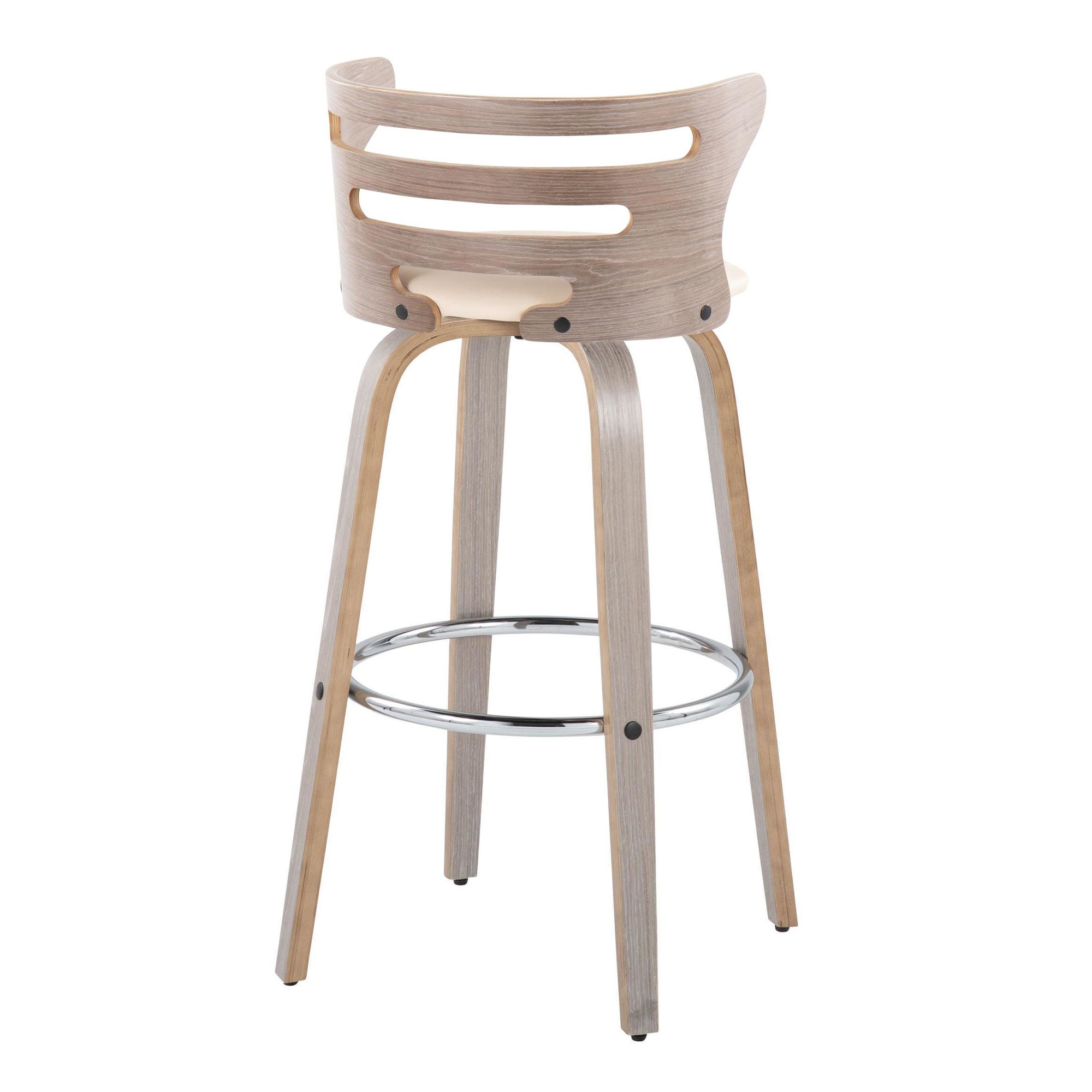 Cosini 30 Mid-Century Modern Light Grey Barstools (Set of 2) 8 Cosini 30 Mid-Century Modern Light Grey Barstools (Set of 2) - Image 8