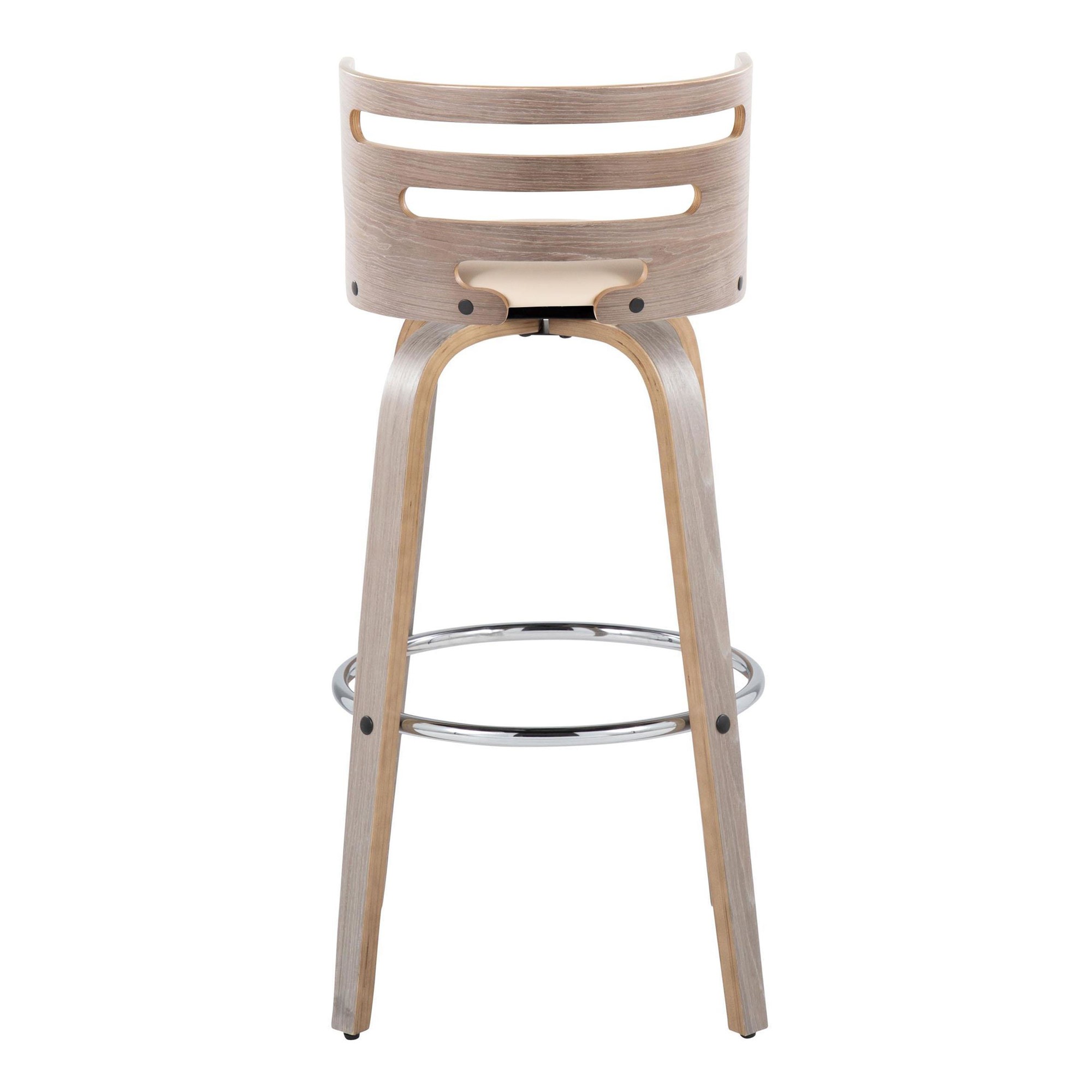 Cosini 30 Mid-Century Modern Light Grey Barstools (Set of 2) 9 Cosini 30 Mid-Century Modern Light Grey Barstools (Set of 2) - Image 9