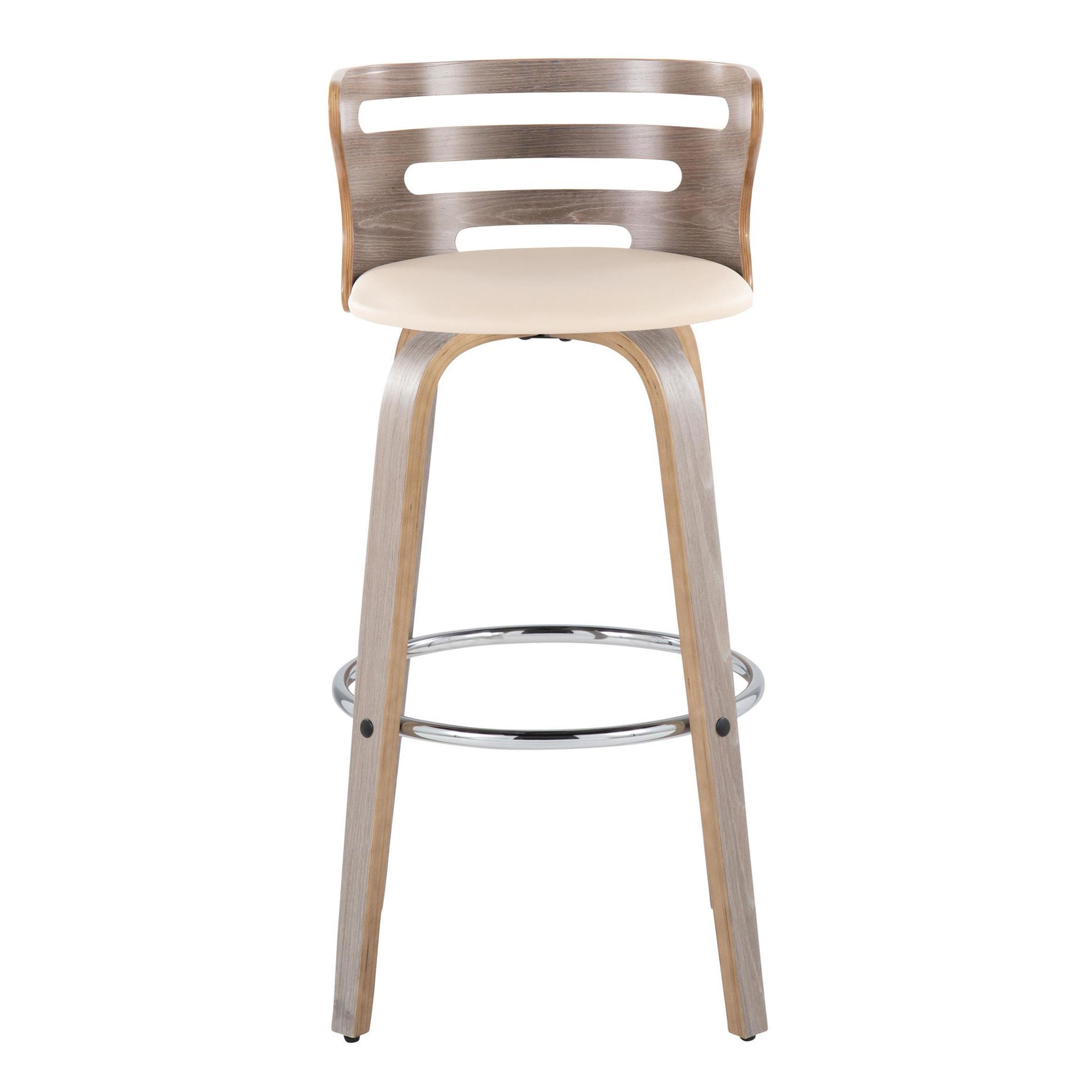Cosini 30 Mid-Century Modern Light Grey Barstools (Set of 2) 10 Cosini 30 Mid-Century Modern Light Grey Barstools (Set of 2) - Image 10