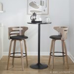 Cosini 30 Mid-Century Modern Swivel Barstool Light Grey (Set of 2) 15 Cosini 30 Mid-Century Modern Swivel Barstool Light Grey (Set of 2)