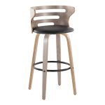 Cosini 30 Mid-Century Modern Swivel Barstool Light Grey (Set of 2) 17 Cosini 30 Mid-Century Modern Swivel Barstool Light Grey (Set of 2)
