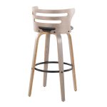 Cosini 30 Mid-Century Modern Swivel Barstool Light Grey (Set of 2) 19 Cosini 30 Mid-Century Modern Swivel Barstool Light Grey (Set of 2)