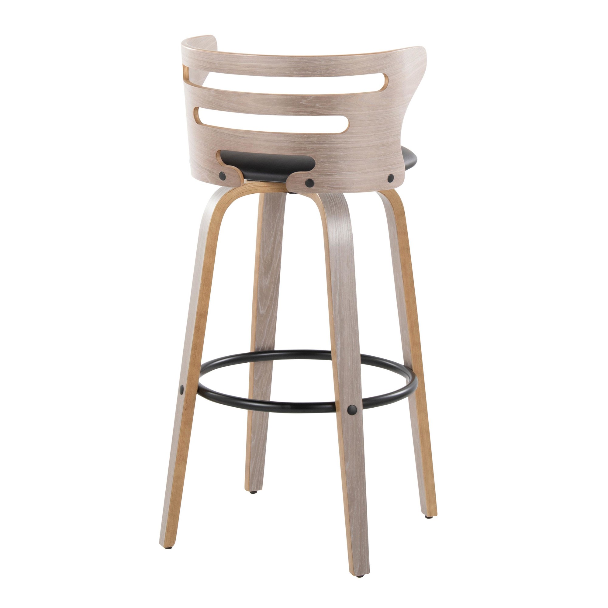 Cosini 30 Mid-Century Modern Swivel Barstool Light Grey (Set of 2) 8 Cosini 30 Mid-Century Modern Swivel Barstool Light Grey (Set of 2) - Image 8
