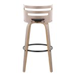 Cosini 30 Mid-Century Modern Swivel Barstool Light Grey (Set of 2) 20 Cosini 30 Mid-Century Modern Swivel Barstool Light Grey (Set of 2)
