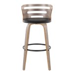 Cosini 30 Mid-Century Modern Swivel Barstool Light Grey (Set of 2) 21 Cosini 30 Mid-Century Modern Swivel Barstool Light Grey (Set of 2)