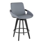Cosmo 26 Contemporary Bamboo Grey Faux Leather Counter Stools (Set of 2) 12 Cosmo 26 Contemporary Bamboo Grey Faux Leather Counter Stools (Set of 2)