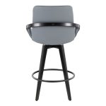 Cosmo 26 Contemporary Bamboo Grey Faux Leather Counter Stools (Set of 2) 15 Cosmo 26 Contemporary Bamboo Grey Faux Leather Counter Stools (Set of 2)