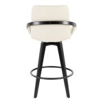 Cosmo 26 Contemporary Black Bamboo Swivel Counter Stool (Set of 2) 15 Cosmo 26 Contemporary Black Bamboo Swivel Counter Stool (Set of 2)