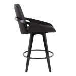 Cosmo 26 Contemporary Black Bamboo Swivel Counter Stools (Set of 2) 13 Cosmo 26 Contemporary Black Bamboo Swivel Counter Stools (Set of 2)