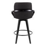 Cosmo 26 Contemporary Black Bamboo Swivel Counter Stools (Set of 2) 15 Cosmo 26 Contemporary Black Bamboo Swivel Counter Stools (Set of 2)