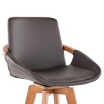 Cosmo 26-Inch Mid-Century Swivel Counter Stool Walnut Bamboo 19 Cosmo 26-Inch Mid-Century Swivel Counter Stool Walnut Bamboo