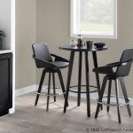 Cosmo Black Faux Leather Contemporary Swivel Counter Stools (Set of 2) 14 Cosmo Black Faux Leather Contemporary Swivel Counter Stools (Set of 2)