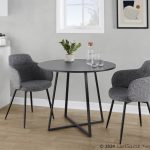 Cosmo Contemporary Black Round Dining Table 11 Cosmo Contemporary Black Round Dining Table