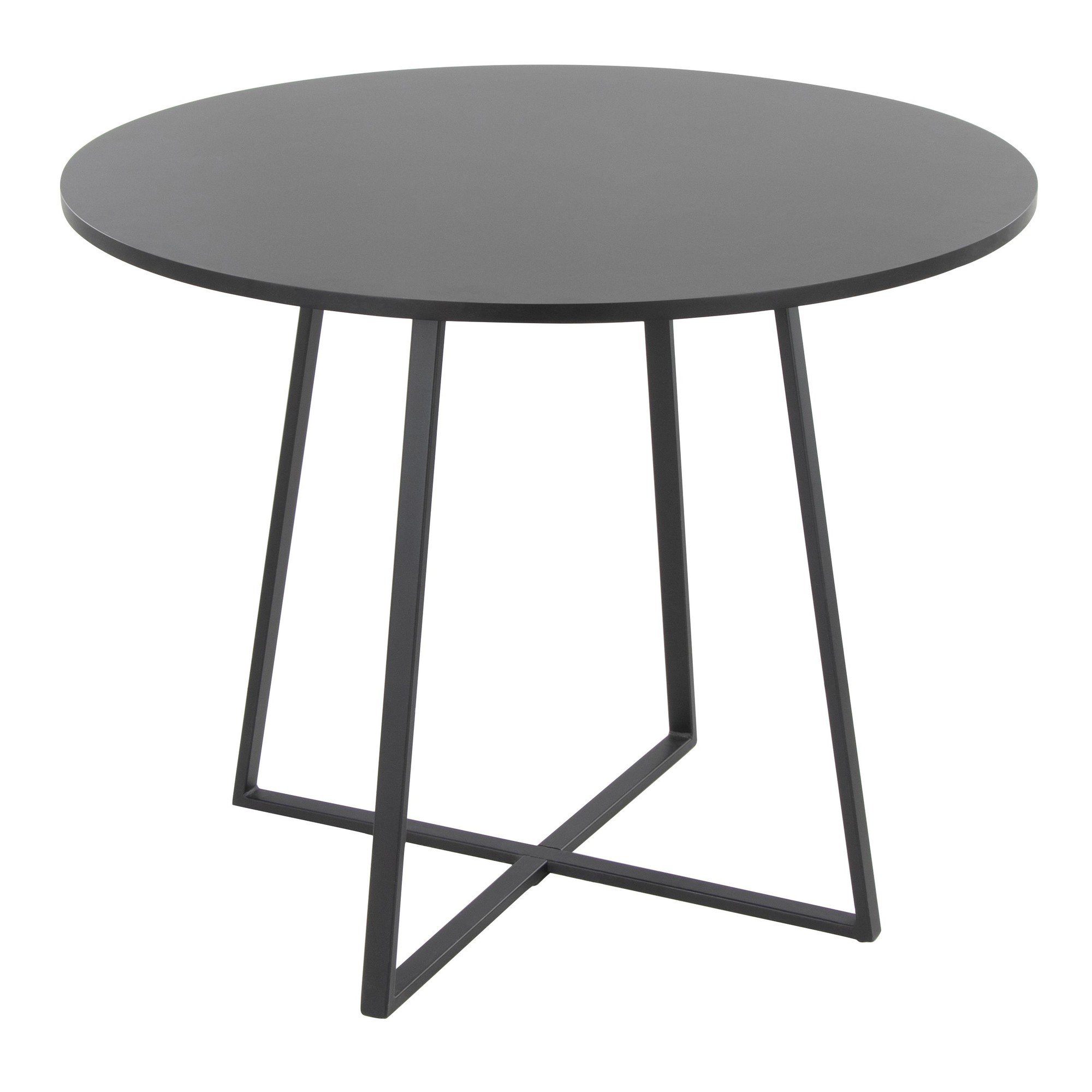 Cosmo Contemporary Black Round Dining Table 5 Cosmo Contemporary Black Round Dining Table - Image 5