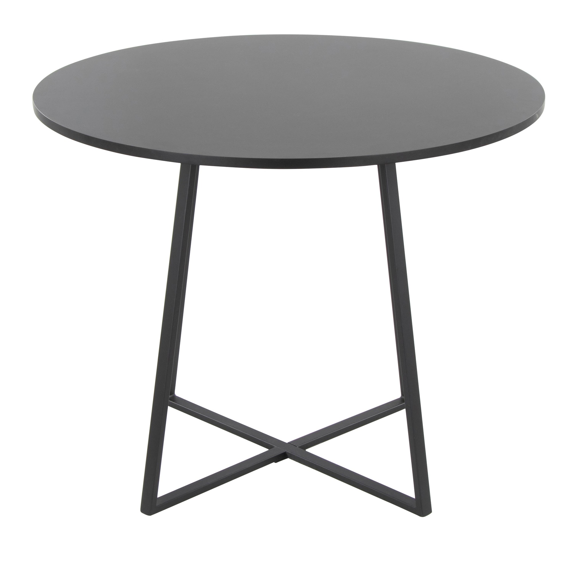 Cosmo Contemporary Black Round Dining Table 6 Cosmo Contemporary Black Round Dining Table - Image 6