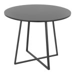 Cosmo Contemporary Black Round Dining Table 16 Cosmo Contemporary Black Round Dining Table