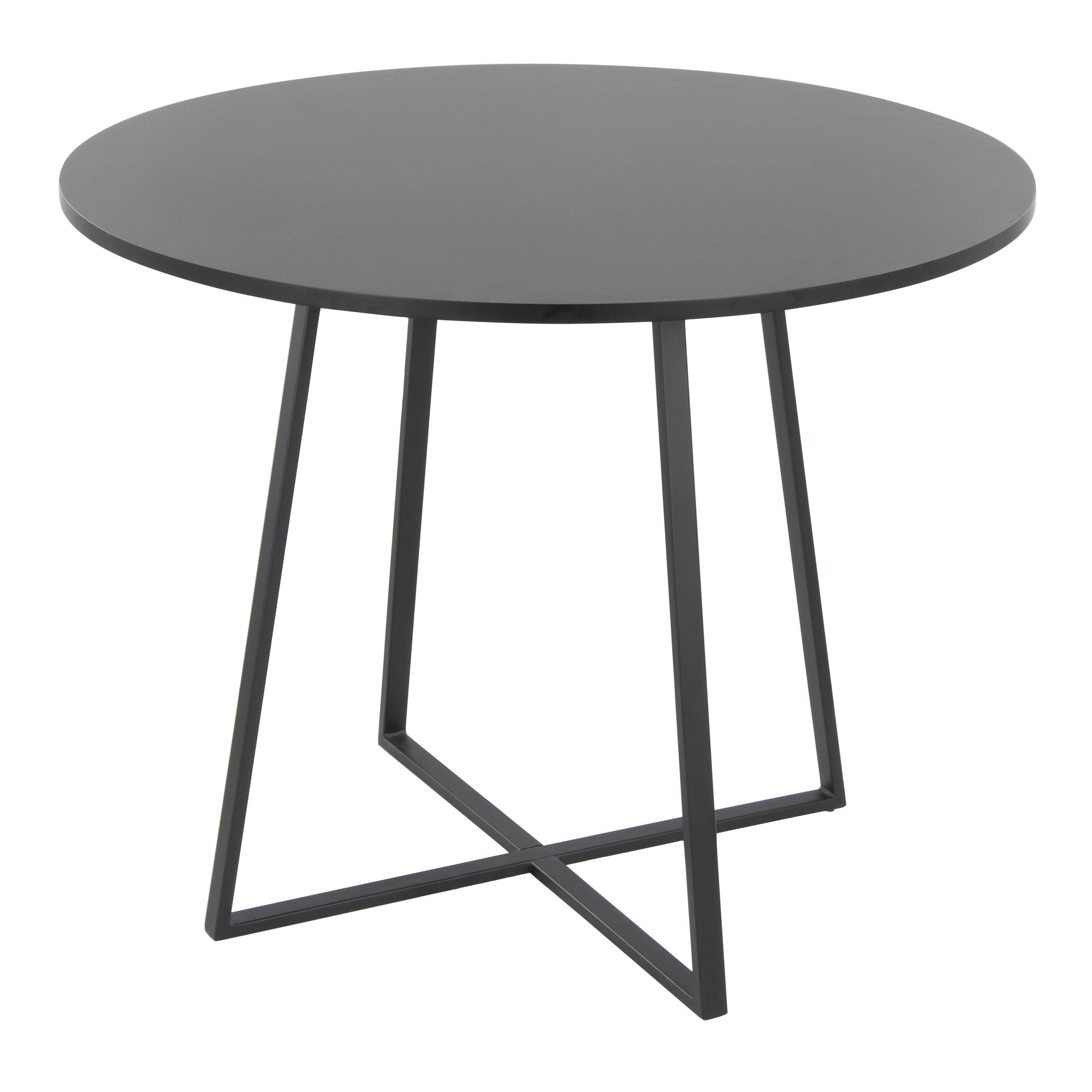 Cosmo Contemporary Black Round Dining Table 7 Cosmo Contemporary Black Round Dining Table - Image 7