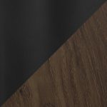 Cosmo Contemporary Black and Walnut Round Dining Table 16 Cosmo Contemporary Black and Walnut Round Dining Table