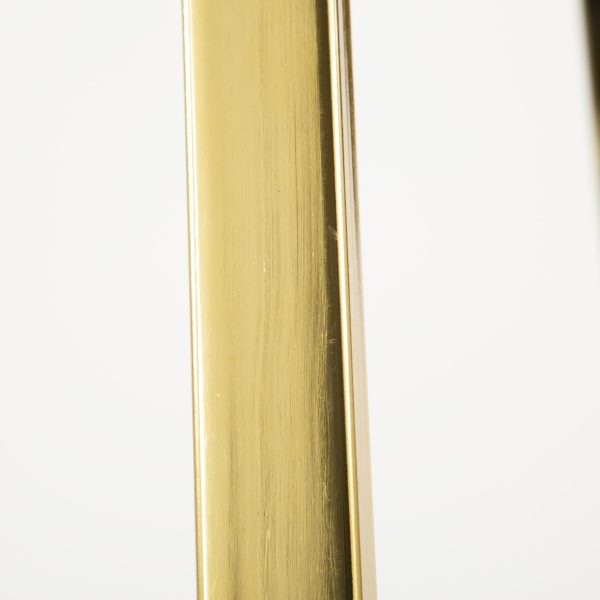 Cosmo Contemporary Gold Metal and Glass Dining Table 12