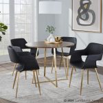 Cosmo Contemporary Gold Metal and Walnut Wood Dining Table 9 Cosmo Contemporary Gold Metal and Walnut Wood Dining Table