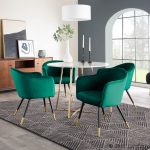 Cosmo Contemporary Gold and White Marble Dining Table 20 Cosmo Contemporary Gold and White Marble Dining Table