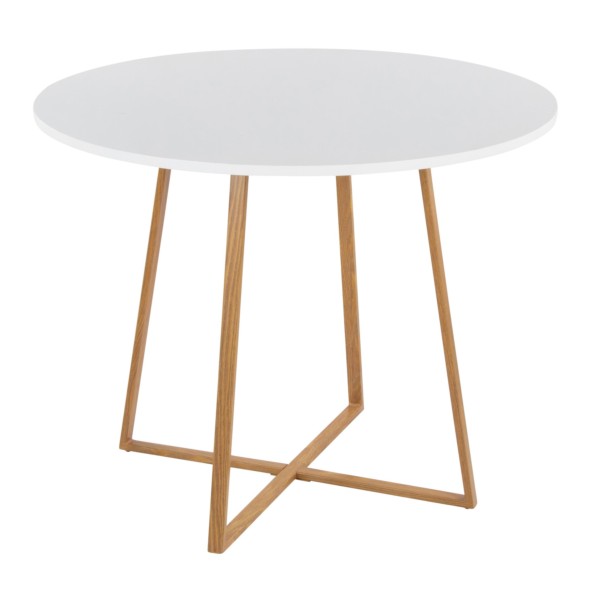 Cosmo Contemporary Round Natural Wood Dining Table 2 Cosmo Contemporary Round Natural Wood Dining Table - Image 2