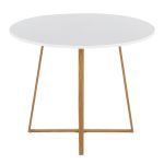Cosmo Contemporary Round Natural Wood Dining Table 9 Cosmo Contemporary Round Natural Wood Dining Table