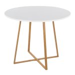 Cosmo Contemporary Round Natural Wood Dining Table 10 Cosmo Contemporary Round Natural Wood Dining Table