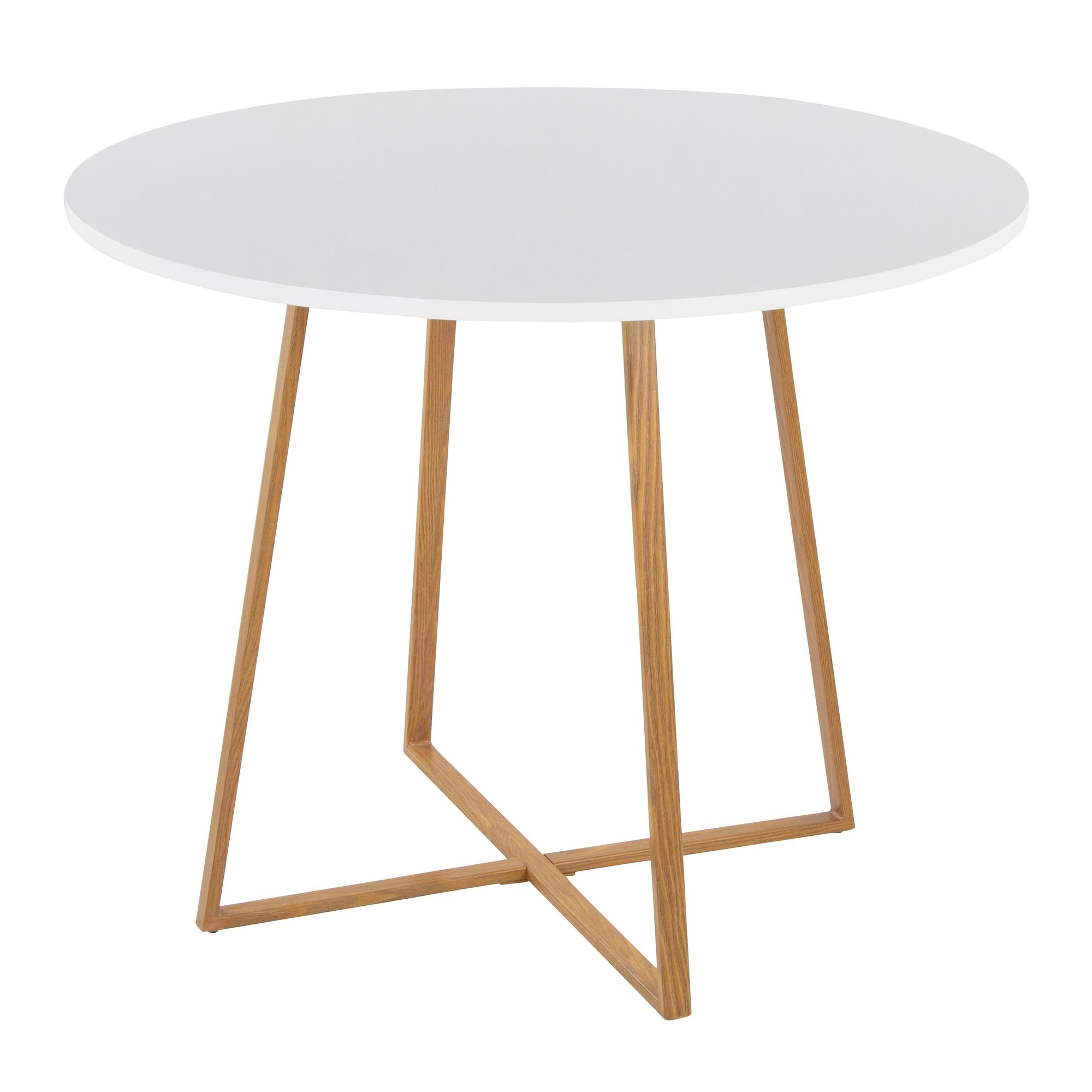 Cosmo Contemporary Round Natural Wood Dining Table 4 Cosmo Contemporary Round Natural Wood Dining Table - Image 4