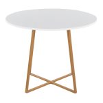 Cosmo Contemporary Round Natural Wood Dining Table 11 Cosmo Contemporary Round Natural Wood Dining Table