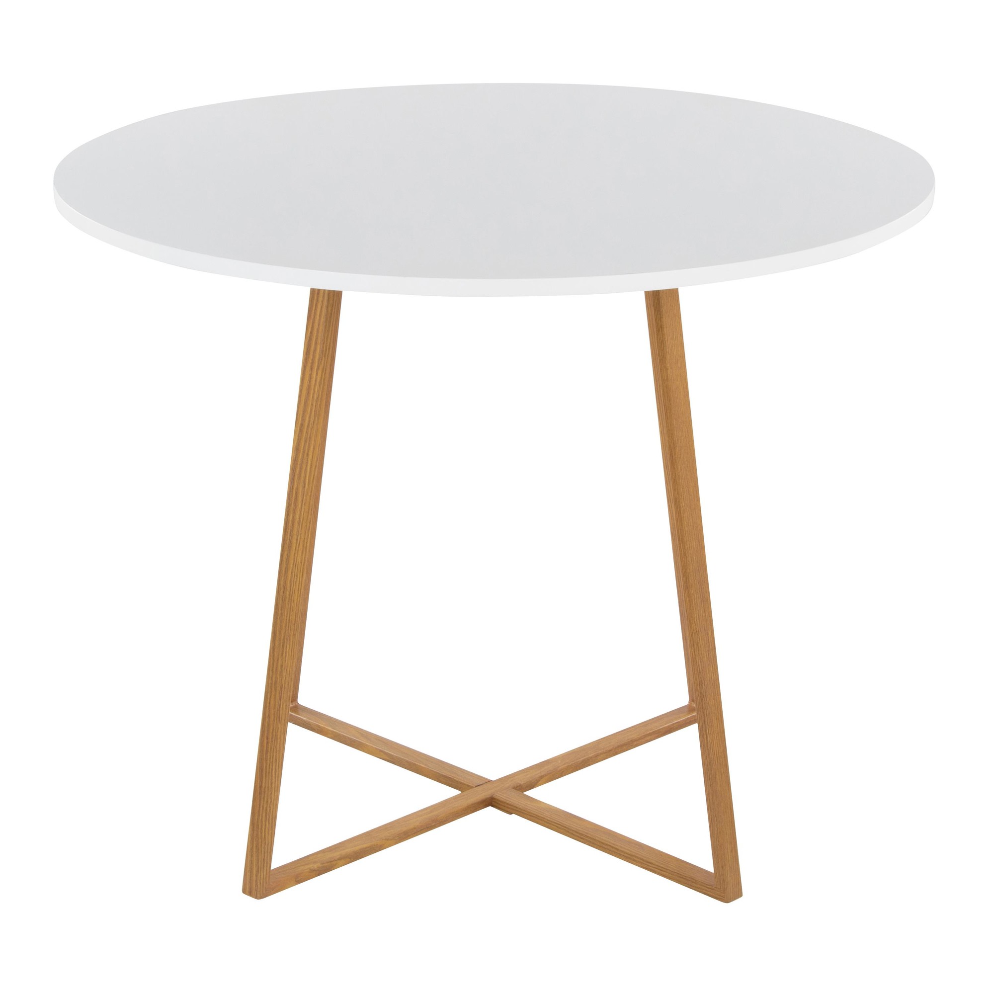Cosmo Contemporary Round Natural Wood Dining Table 5 Cosmo Contemporary Round Natural Wood Dining Table - Image 5