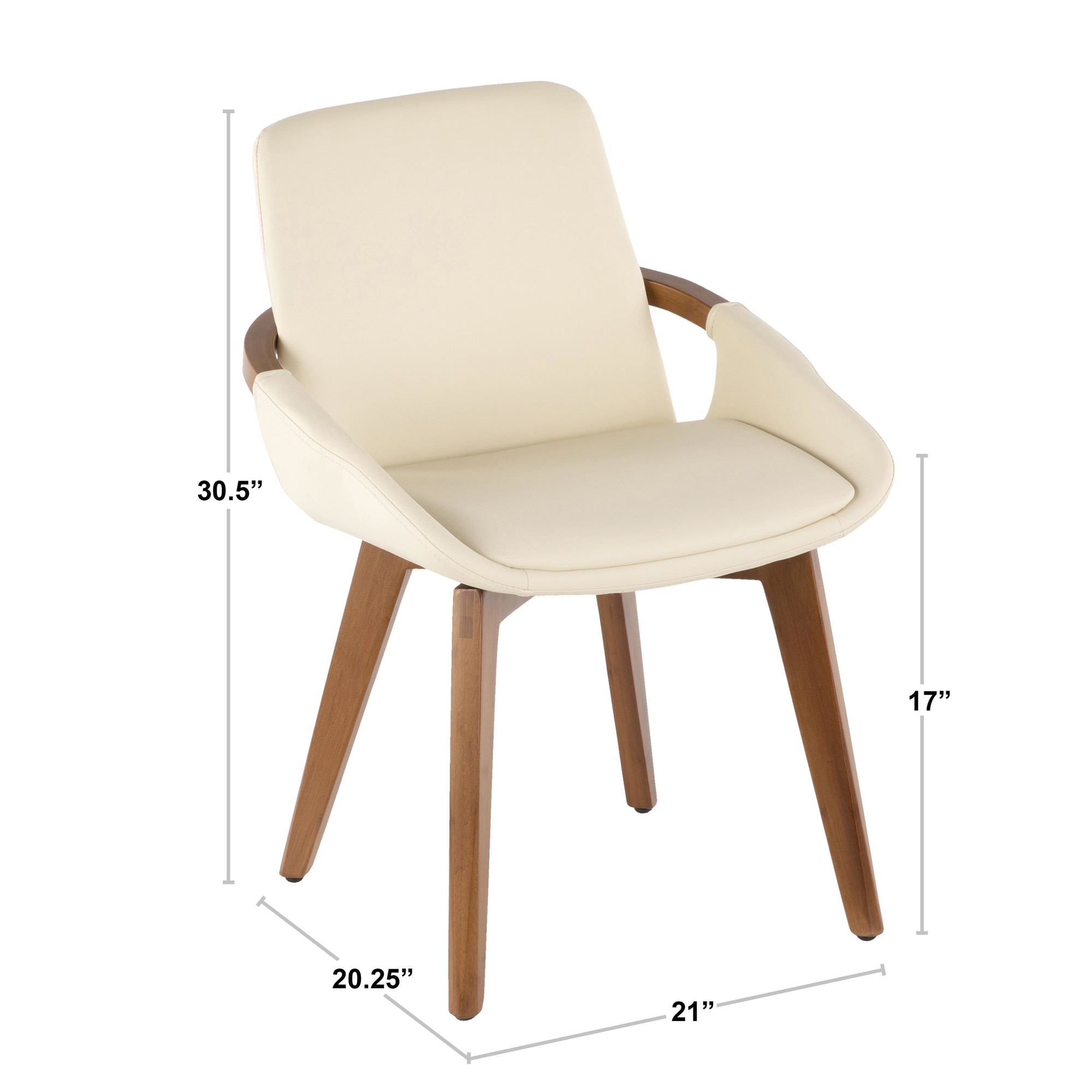Cosmo Mid-Century Modern Blue Fabric Accent Chair Bamboo Frame 9 Cosmo Mid-Century Modern Blue Fabric Accent Chair Bamboo Frame - Image 9