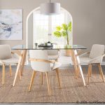 Cosmo Mid-Century Modern Natural Bamboo and Cream Accent Chair 13 Cosmo Mid-Century Modern Natural Bamboo and Cream Accent Chair