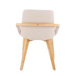 Cosmo Mid-Century Modern Natural Bamboo and Cream Accent Chair 20 Cosmo Mid-Century Modern Natural Bamboo and Cream Accent Chair