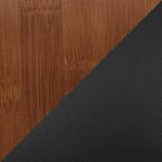 Cosmo Mid-Century Walnut and Black Faux Leather Chair 28 Cosmo Mid-Century Walnut and Black Faux Leather Chair