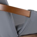 Cosmo Mid-Century Walnut and Grey Faux Leather Chair 26 Cosmo Mid-Century Walnut and Grey Faux Leather Chair