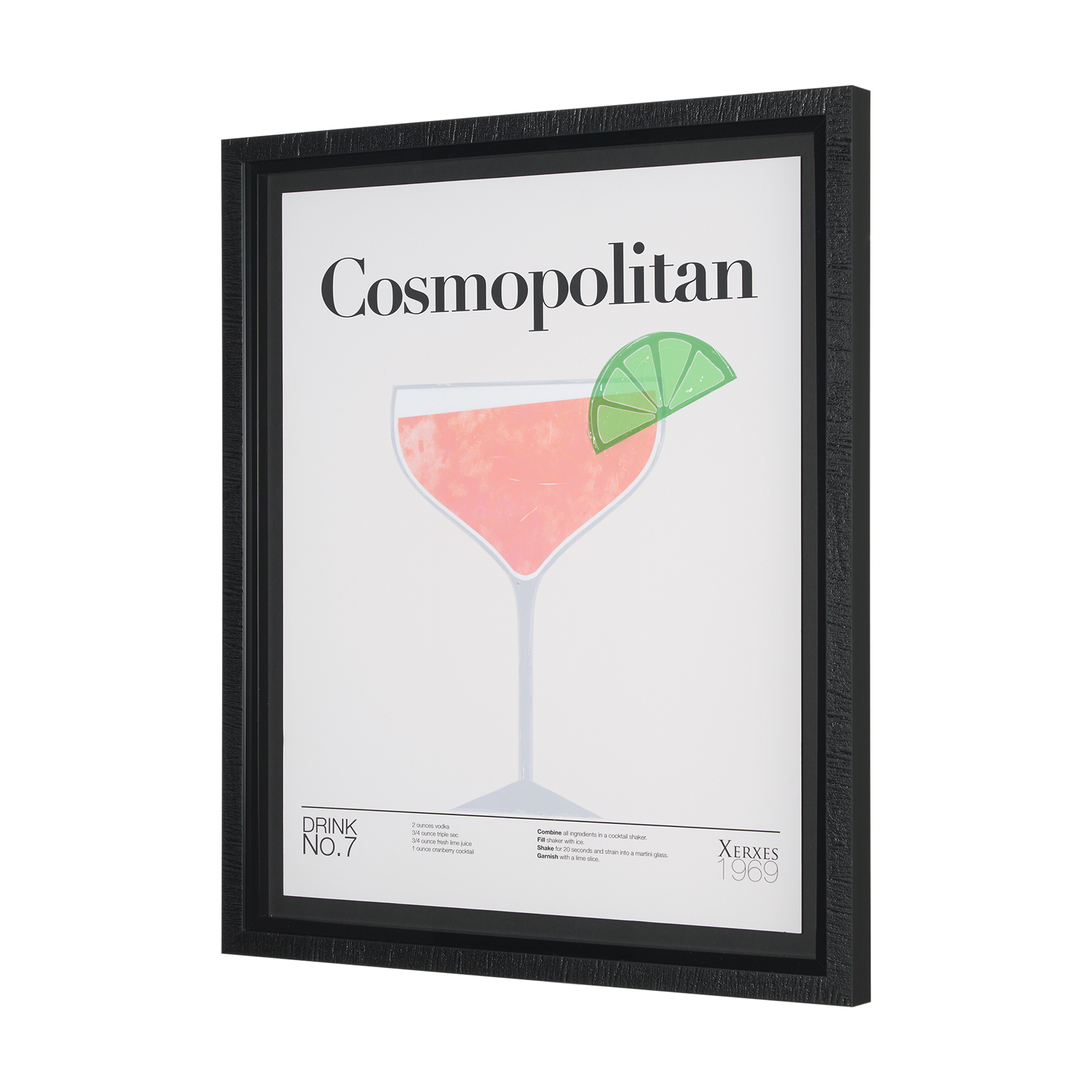 Cosmopolitan by Mercana Studio a Hand Embelished Textured Framed Art Print Matted under Glass 2 Cosmopolitan by Mercana Studio a Hand Embelished Textured Framed Art Print Matted under Glass - Image 2