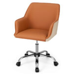 Ergonomic PU Office Chair with Adjustable Height and Swivel Base