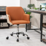 Ergonomic PU Office Chair with Adjustable Height and Swivel Base
