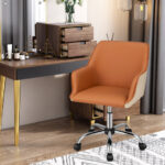 Ergonomic PU Office Chair with Adjustable Height and Swivel Base