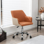 Ergonomic PU Office Chair with Adjustable Height and Swivel Base