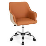 Ergonomic PU Office Chair with Adjustable Height and Swivel Base