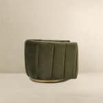 Green Velvet Swivel Barrel Chair with Gold Plated Base 10 Green Velvet Swivel Barrel Chair with Gold Plated Base